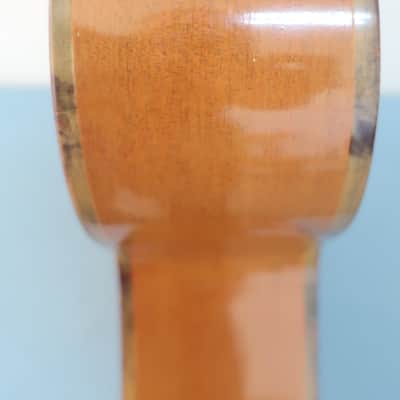 Vintage 1960-70s Kay Classical Acoustic Natural Guitar Clean Harmony Rare Jumbo Shape ?! A Jumbo Classical! Well Made Heavy Thick Tortoise Double Binding image 9