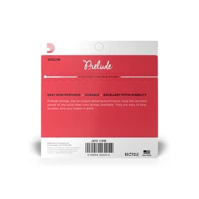 D'addario J810 1/8M Prelude Violin String Set 1/8 Scale Medium Tensions image 2