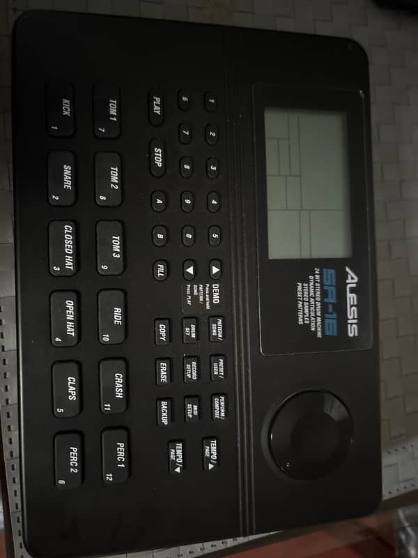 Alesis SR-16 Drum Machine 2010s - Black image 1