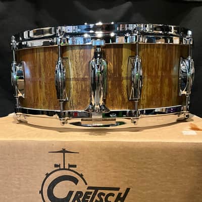 Gretsch GAS5514-KC Keith Carlock Signature 5.5x14" Brass Snare Drum 2021 - Vintage Patina image 6