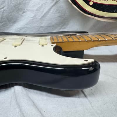 Fender ST-57 ST57 Stratocaster Guitar with Custom-ordered preamp - MIJ Made In Japan 1993 - 1994 - Black / Maple neck image 14