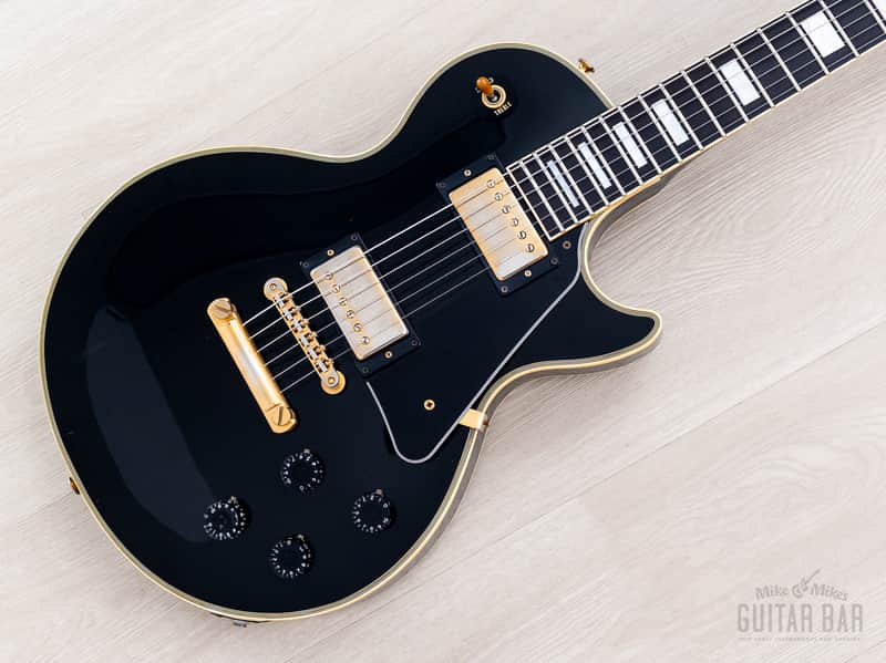 1996 Orville Les Paul Custom Gibson-Licensed '57 Spec Black Beauty w/ Mahogany Top, Japan Fujigen image 1