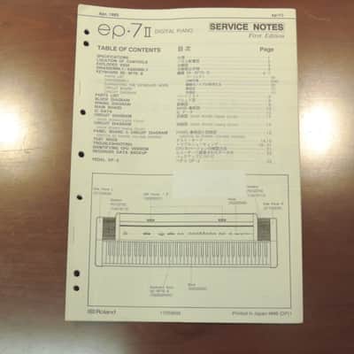 Roland EP-7 II Service Manual [Three Wave Music]
