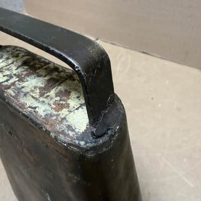 Unbranded Vintage Steel Cowbell – Handcrafted Construction – Rustic Patina – Used (Poor Condition) image 12