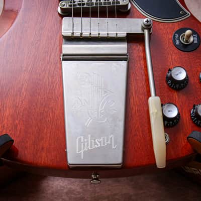GIBSON USA Custom Shop VOS 1964 Reissue SG Maestro "Cherry + Rosewood" (2010) image 6