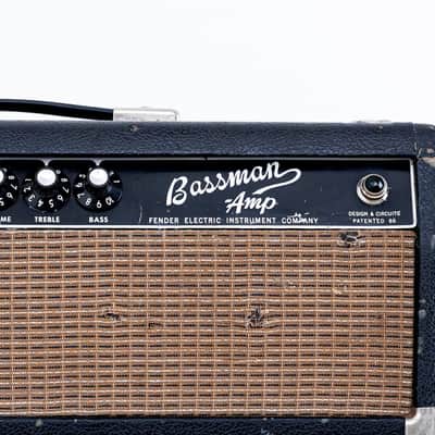 1964 Fender Bassman Black Panel Piggyback Vintage Tube Amp Pre-CBS AA864 Circuit image 4