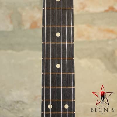 TOM ANDERSON Pro Am HS - Swamp Ash Body & Reverse Headstock - Black with Green Dog Hair image 9