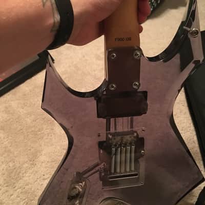 BC Rich Warlock Acrylic platinum series 1990s Black / Chrome image 4