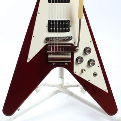 1995 Gibson Flying V '67 Reissue cherry red Maestro Vibrola image 2