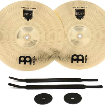 Meinl Cymbals Student Range Brass Crash Cymbals - 16-inch (1-pair) image 1
