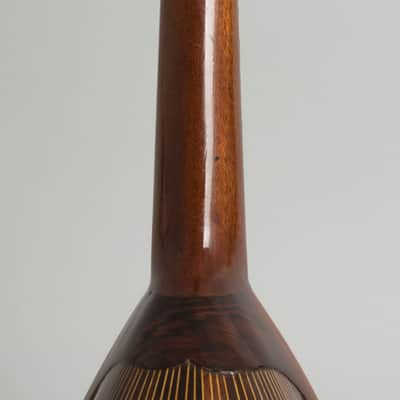 Stahl Style 6 Bowl Back Mandolin, made by Larson Brothers, c. 1910, original brown leather covered hard shell case. image 9
