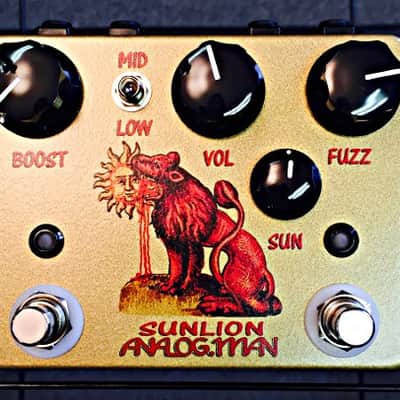 Analogman Sun Lion Fuzz Booster Pedal | Reverb
