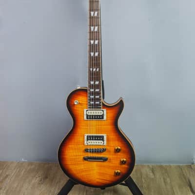 2016 Schecter USA Custom Shop Solo-II Custom Vintage Burst Flame Maple Top Mahogany HH image 2