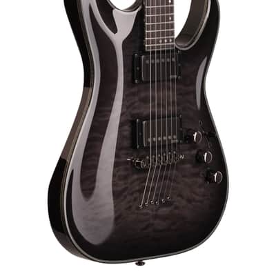 Schecter Hellraiser Hybrid C1 Trans Black Burst image 9