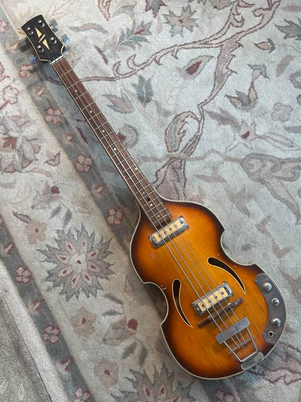 Klira Hofner-esque 1960s Hollowbody Violin Shape image 1