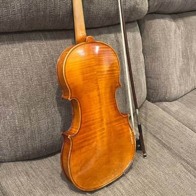 Professional Fritz Arnold Brückner 4/4 Violin Outfit with Knoll Bow 1965 image 4