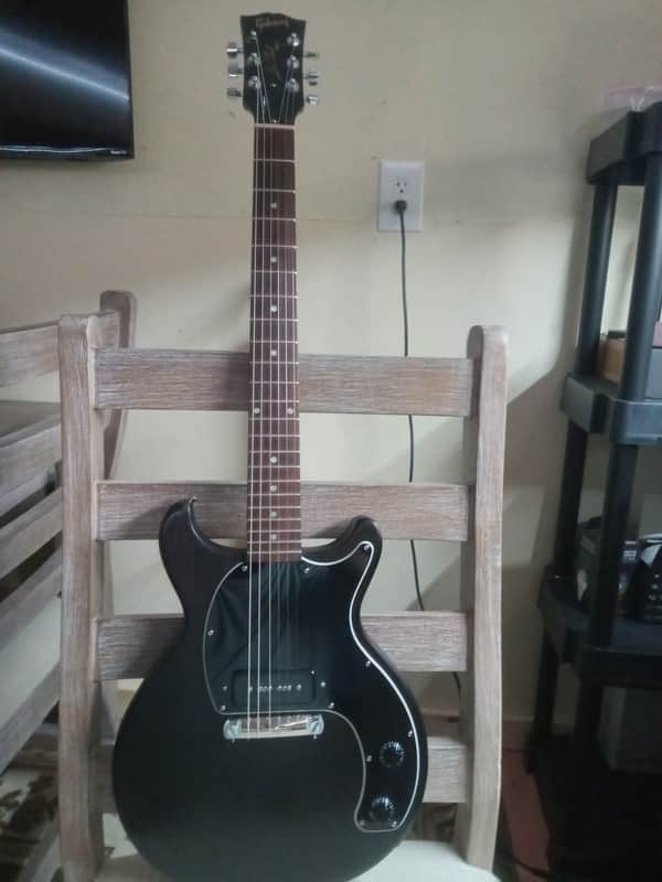 Gibson Les Paul Junior Tribute DC with Side-Mounted Input Jack 2019 - 2020 - Worn Ebony
