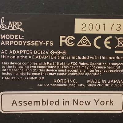 Korg ARP Odyssey FS Rev3 37-Key Duophonic Analog Synthesizer 2017 - Present - Black/Orange image 7