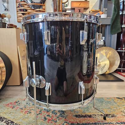 Rogers 16x16" Floor Tom 3-ply Cleveland Tag - Black image 9