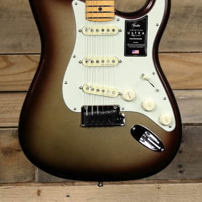 Fender American Ultra Stratocaster Mocha Burst w/ Case & Maple Fretboard image 2