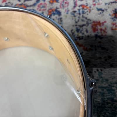 Unkown- 5.5x15" Birdseye Maple 8-Lug Snare Drum, Natural Amber image 11