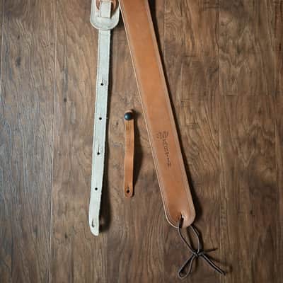 Martin Ball Glove Leather and Suede Guitar Strap 2010s - Brown image 2