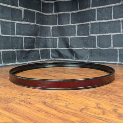 22" Metallic Red Bass Drum Hoop – Steel Black Hoop w/ Red Wrap – Player‑Grade image 6