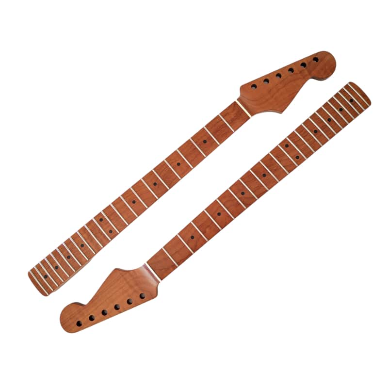 S-Style neck one piece Roasted maple with maple fretboard (Nitro Satin) - round end frets image 1