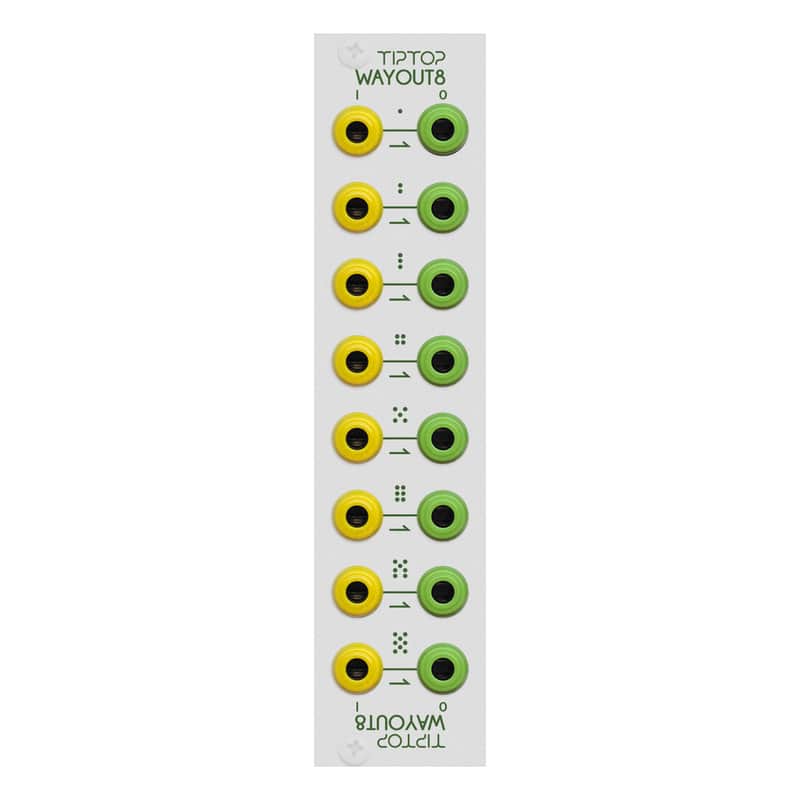TipTop Audio Wayout8 Eurorack Signal Router Module (White) image 1