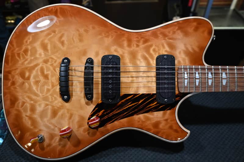 Powers Electric A-Type Select Quilt Maple FF42 Hard Tail - Pale Ale #B293 image 1