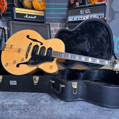 Epiphone Zephyr Blues Deluxe Natural 2004 Hollow Body Electric Guitar image 13