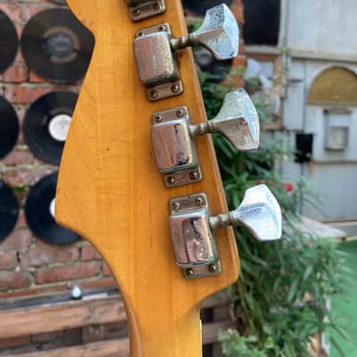 Vintage rare Japan Gneco Greco Jazz Bass matsumoku Maxon pickups 1974 Sunburst image 9