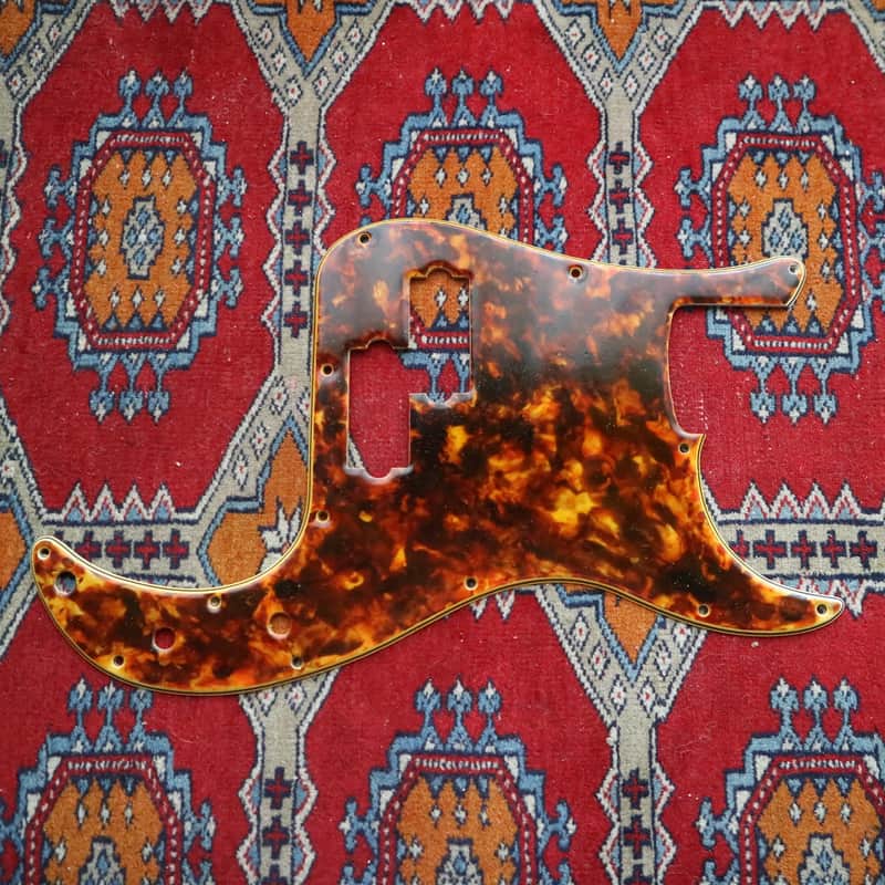 Tortoise shell precision bass pickguard scratchplate image 1