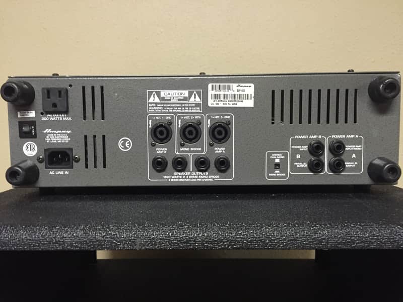 Ampeg SVP 1600 Stereo Bass Power Amp USA | Reverb