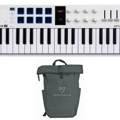 Arturia MiniLab 37 mk3 White 37-Key MIDI Keyboard Controller+Laptop Backpack image 1