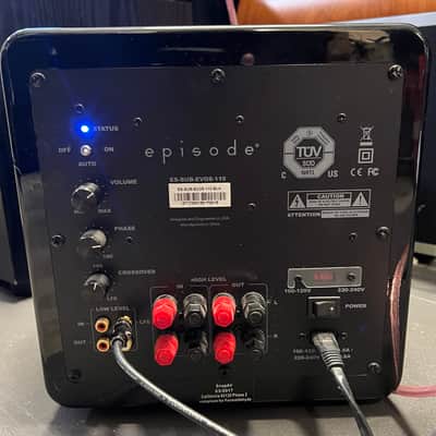 Episode ES-SUB-EV08-110 Evolution Series 8" Powered Subwoofer - Black; Tested image 1