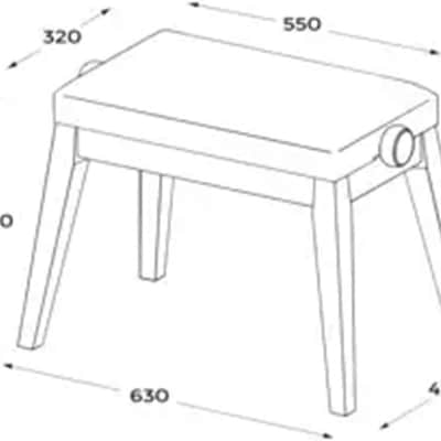 Casio Hidrau Kōbe BG-50 Piano Bench - Harmonious Mustard image 3