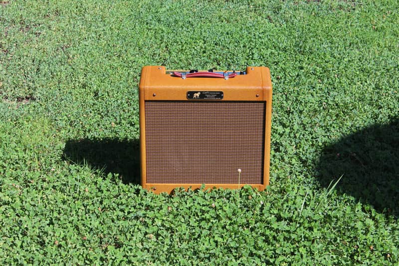 Carl's Custom Amps Dark Tweed Classic Tweed Princeton 1x10 Combo Alinco Speaker image 1