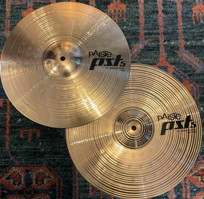 Paiste 14" PST 5 Medium Hi-Hat (Pair) image 1