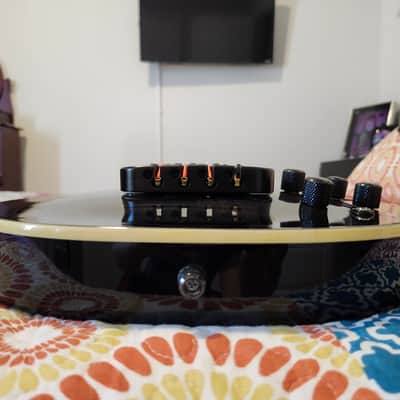 Epiphone Vinnie Hornsby "The Vinnie" Les Paul Standard Bass 2003 - 2005 - Trans Black image 19