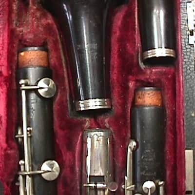 Vintage Penzel-Mueller Grenadilla Wood Bb Clarinet in it's Original Case, and Nice as-is image 2