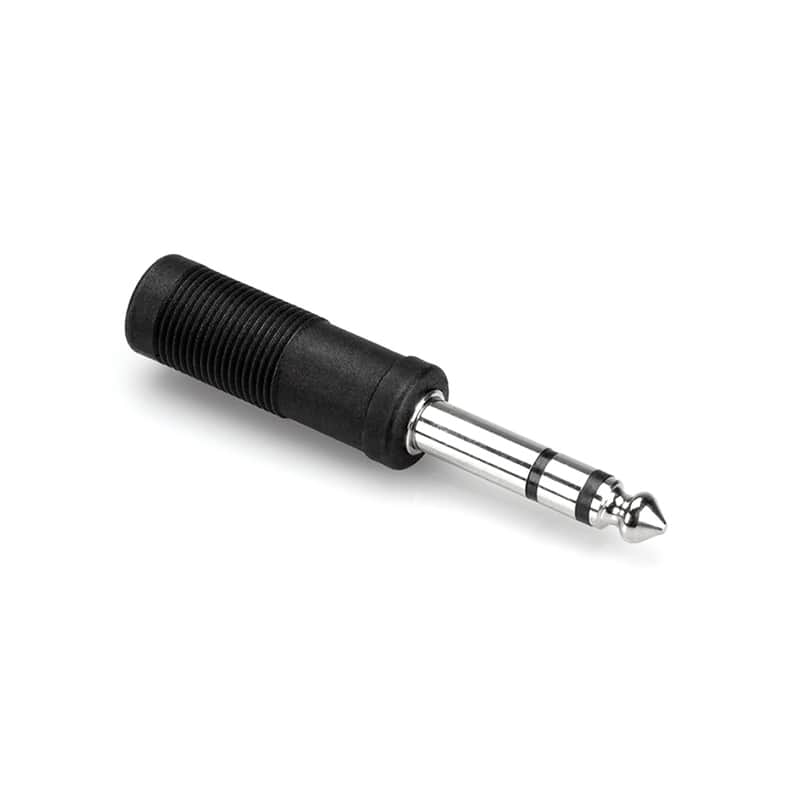 Hosa GPP-419 Adaptor, 1/4 in TS Female Mono to 1/4 TRS Male Stereo Input Adapter image 1