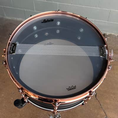 Ludwig LB427TDC Hot Rod Matte Black Nickel 6.5x14" Black Beauty Snare Drum w/ Copper Hardware *IN STOCK '* image 6