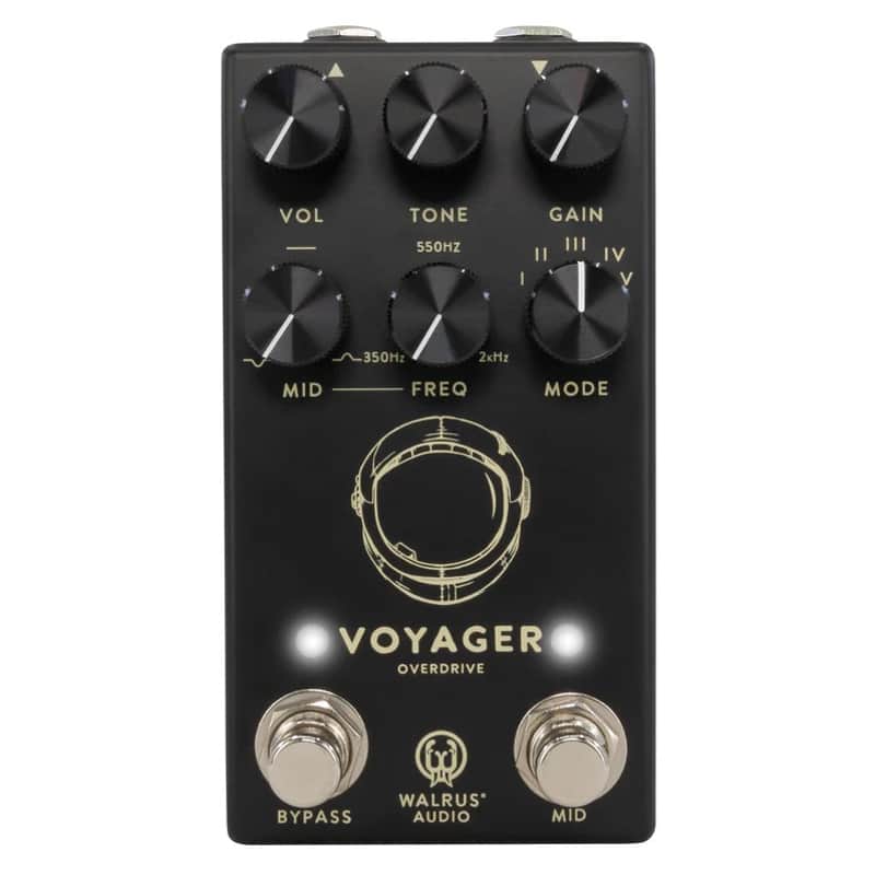 New Walrus Audio Voyager MKII Preamp Overdrive Guitar Effects Pedal Black image 1