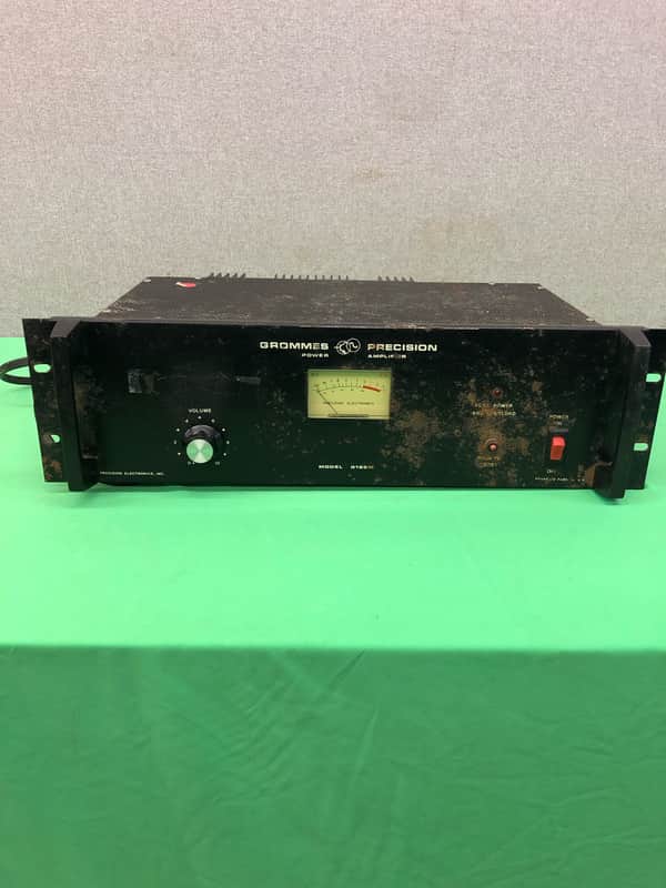 Grommes G125M Precision Power Amplifier RackMounted Solid State 125W Per Channel 1981 -1984  For Repair image 1