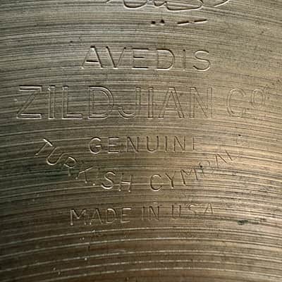 Zildjian Large Stamp 17" Crash Cymbal (1950's) image 4