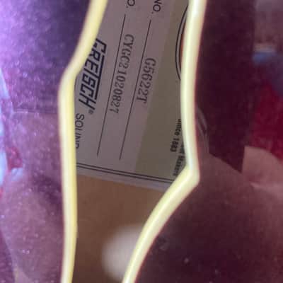 Gretsch G5622T Electromatic Center Block Double Cutaway with Bigsby, Laurel Fretboard 2019 - Present - Dark Cherry Metallic image 3