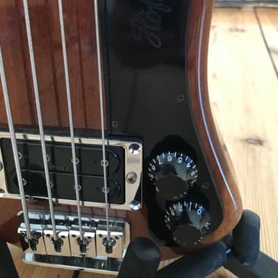 Hofner Shorty Fretless Bass 198?  very rare, maybe custom image 5