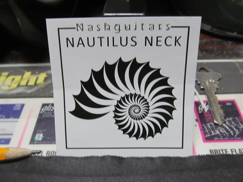 Nash Guitars Nautilus Neck Sticker imagen 1