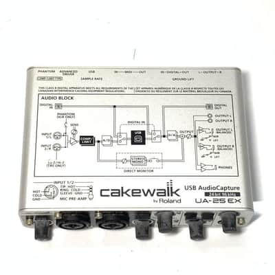 Cakewalk UA-25EX USB Audio Interface 2010 Silver image 8